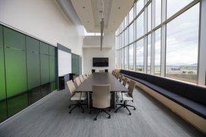 conference room with privacy film